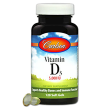 Load image into Gallery viewer, Vitamin D3 125 mcg 120 softgels