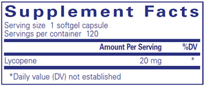 Lycopene 20 mg 120 gels