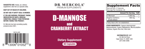 D-Mannose and Cranberry Extract 60 caps