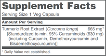 Load image into Gallery viewer, Curcumin 665 mg 60 vegcaps