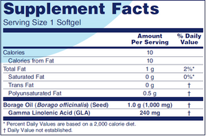 Borage/GLA 1000 mg 60 gels