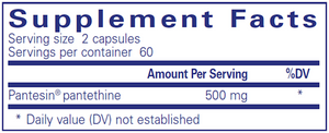 Pantethine 250 mg 120 vcaps