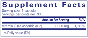 Pure Ascorbic Acid 90 vcaps