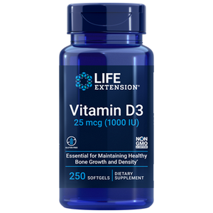 Vitamin D3 1000 IU 250 softgels