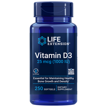 Vitamin D3 1000 IU 250 softgels