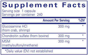 Glucosamine Chondroitin w/ MSM 240 vcaps