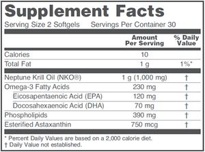 Krill Oil 500 mg Neptune NKO 60 gels