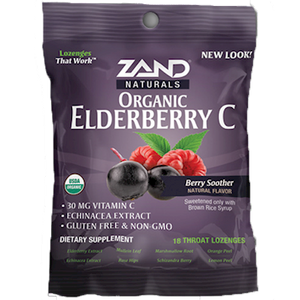 Organic HerbaLozenge Elderberry C 18 loz