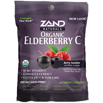 Organic HerbaLozenge Elderberry C 18 loz