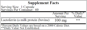 Lactoferrin 100 mg 60 caps