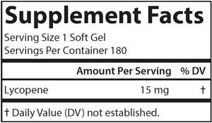 Lycopene 15 mg 180 gels