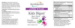 Kidz Digest Chewable 180 tabs