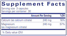 Load image into Gallery viewer, Calcium Mag (citrate) 80 mg 90 vcaps