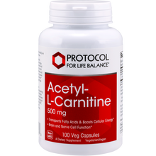 Load image into Gallery viewer, Acetyl-L-Carnitine 500 mg 100 caps