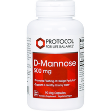 Load image into Gallery viewer, D-Mannose 500 mg 90 vegcaps