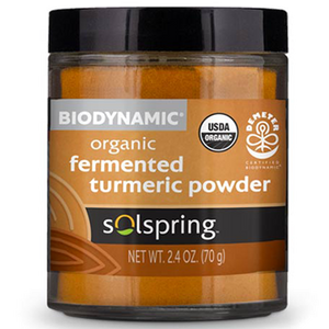 Solspring Biodynamic Organic Fermented Turmeric Powder Org 2.4 oz