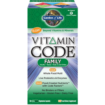 Vitamin Code Family Multi 120 vcaps