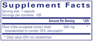 Olive Leaf extract 120 vegcaps