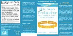 Dr Ohhira's Probiotic Plus/Prof 60 vcaps