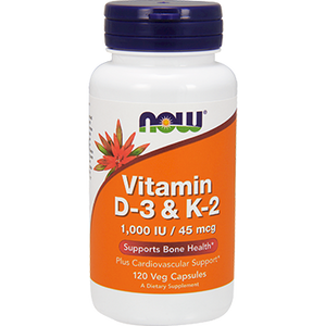 Vitamin D-3&K-2 1000 IU/45 mcg 120 vcap