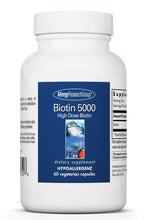 Load image into Gallery viewer, Biotin 5000 60 Vegetarian Caps