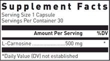 Load image into Gallery viewer, L-Carnosine 500 mg 30 caps