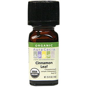 Cinnamon Leaf Organic Ess Oil .25 oz