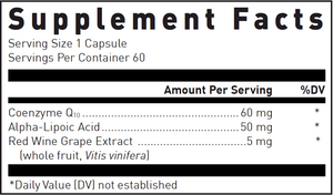 Coenzyme Q10 w/Lipoic Acid 60 mg 60 caps