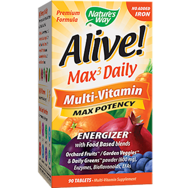 Alive! Max3 Daily (no iron) 90 tabs