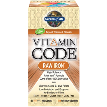 Vitamin Code Raw Iron 30vcaps
