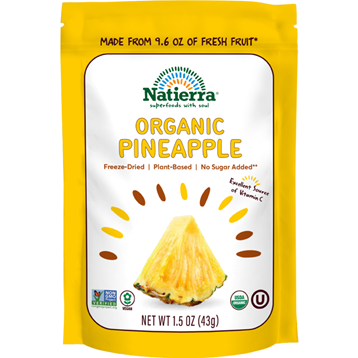 Organic Freeze Dried Pineapple 1.5 oz