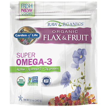 Raw Organics Flax and Fruit 12 oz