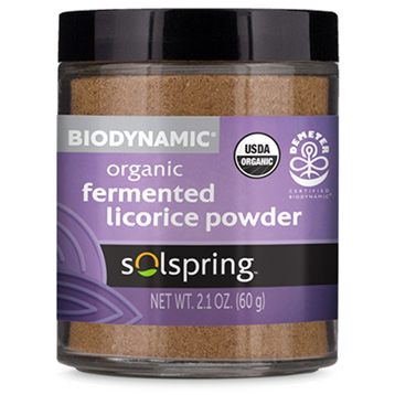 Solspring Biodynamic Organic Fermented Licorice Powder Org 2.1 oz