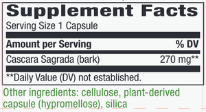 Cascara Sagrada 270 mg 100 vegcaps