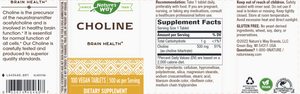 Choline 500 mg 100 tabs