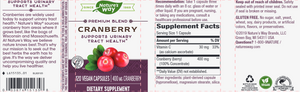 Cranberry extract 120 vegcaps