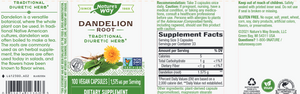 Dandelion Root 525 mg 100 caps