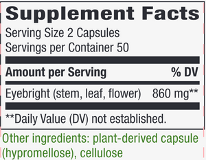 Eyebright 430 mg 100 caps