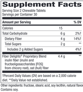 Fiber Delights - Vanilla 60 chew