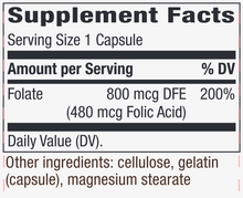 Load image into Gallery viewer, Folate 100 caps