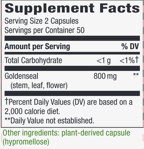 Goldenseal Herb 400 mg 100 caps