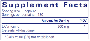 L-Carnosine 500 mg 120 vcaps