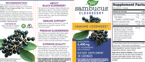 Sambucus Immune System Lozenges 30 loz