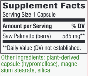 Saw Palmetto Berries 585 mg 100 caps
