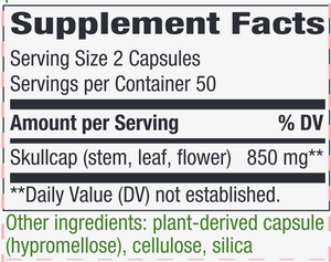 Skullcap Herb 425 mg 100 caps