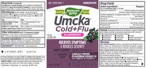 Umcka Cold+Flu Elderberry Syrup 4 oz