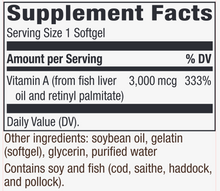 Load image into Gallery viewer, Vitamin A 3,000 mcg 100 gels
