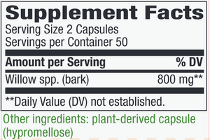 Willow 100 vegcaps