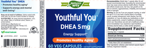 Youthful You * DHEA 5 mg 60 caps