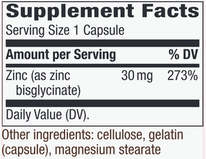 Zinc 30 mg 100 caps